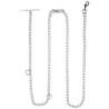 Petio Collar B Lange Mantel-Hundekette, drehbarer Ring für Hunde, 4,0 mm silber