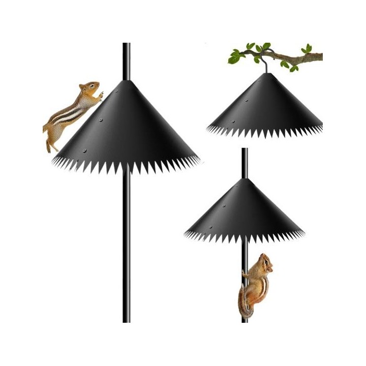 Vogelfutterspender-Schallwand, langlebig, wetterbeständig, drehbares Design, einfache Installation, Außenmastmontage, eichhör