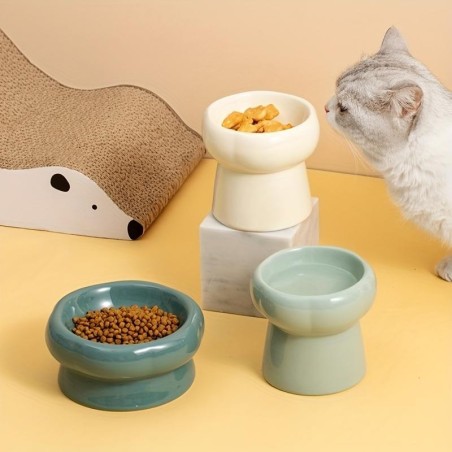Keramik-Futternäpfe für Katzen mit hohen Füßen, Keramik-Futternäpfe für Hunde, Futter- und Wasserspender, Trink- und Essgesch