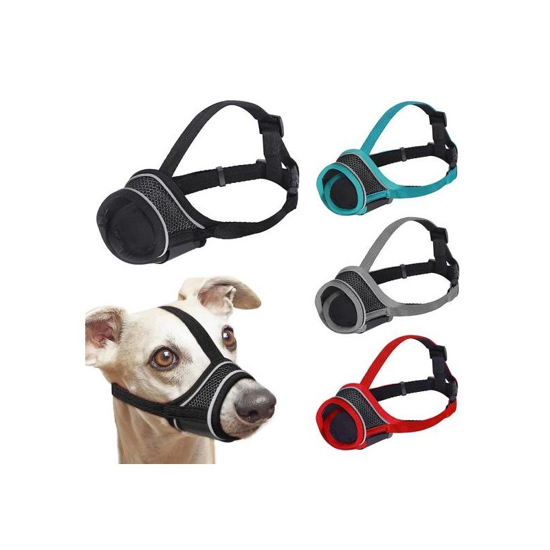 Maulkorb für Hunde, atmungsaktiv, verstellbar, bequem, Maulkorb für Haustiere, Anti-Kauen, Beißen, Maulkorb für Hunde, Heimti