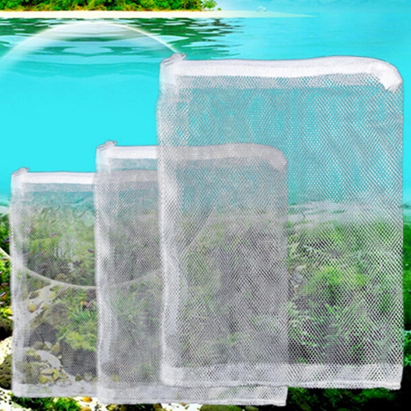 1 x Aquarium-Filter-Reißverschluss-Netzbeutel, Fisch-Tank-Reißverschluss-Filterbeutel 14*21 CM