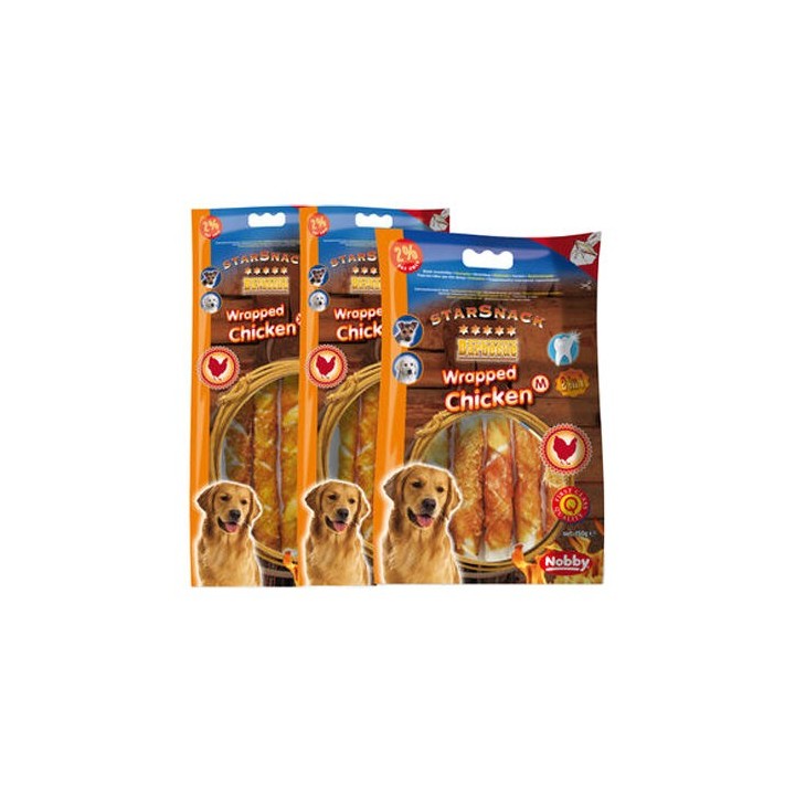Nobby Starsnack - Chicken Wrapped - L