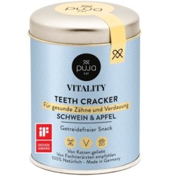 PUJA Snacks Vitality Teeth Schwein für Katzen 150g