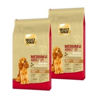 SELECT GOLD Sensitive Adult Medium Lamm und Reis 2x12 kg