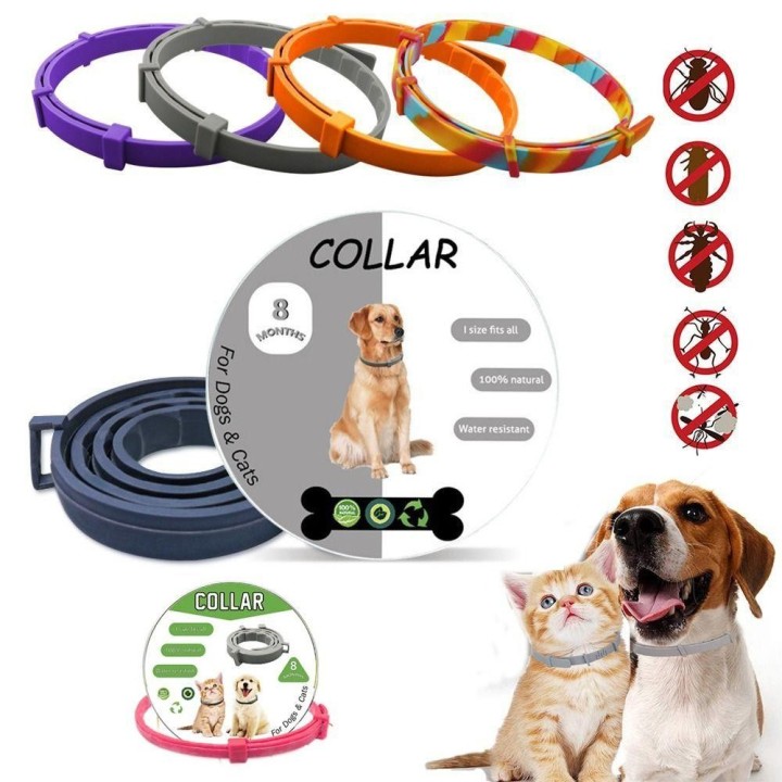Einziehbares Floh- und Zeckenhalsband Anti-Mücken Katzenhalsband Tragbares Hundehalsband Chihuahua Cat Black