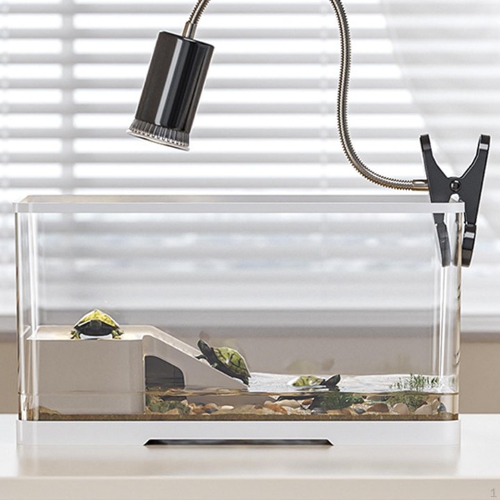 Schildkrötentank Aquarium Sonnenplattform Haustiere Zubehör Einsiedlerschildkröten Fall Multifunktionsbereiche S