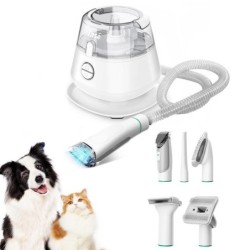 INSE P20 5-in-1 Hundeschermaschinen-Staubsauger, Tierhaarschneidemaschine, geräuscharm, Hundekatzen-Tierhaarschneider, mit 5