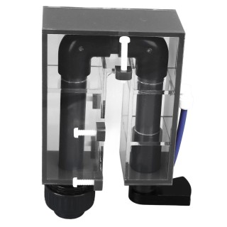 Wassertank-Überlaufkasten, an der Wand montierter Acryl-Umwälzpumpen-Rücklaufkasten für Aquarium, Rot rot