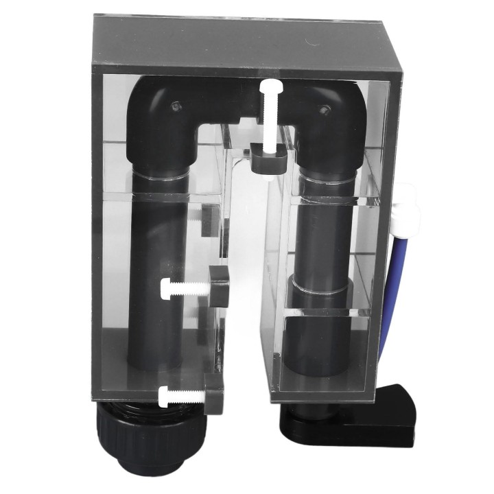 Wassertank-Überlaufkasten, an der Wand montierter Acryl-Umwälzpumpen-Rücklaufkasten für Aquarium, Rot rot