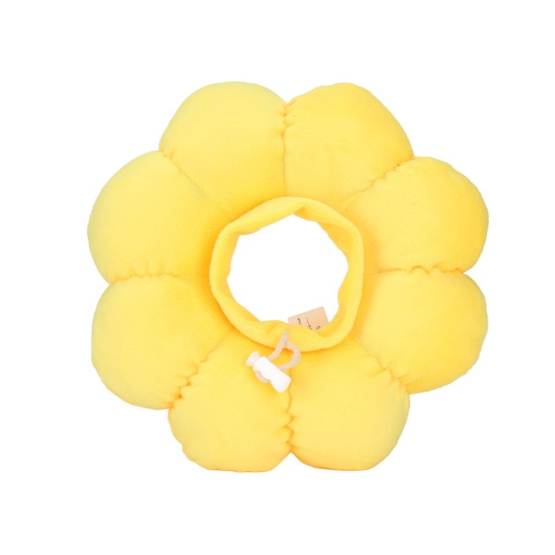 Kegelförmiges Katzenhalsband in Sonnenblumenform, verstellbar, chirurgische Erholung, elisabethanische Halsbänder für Katzen