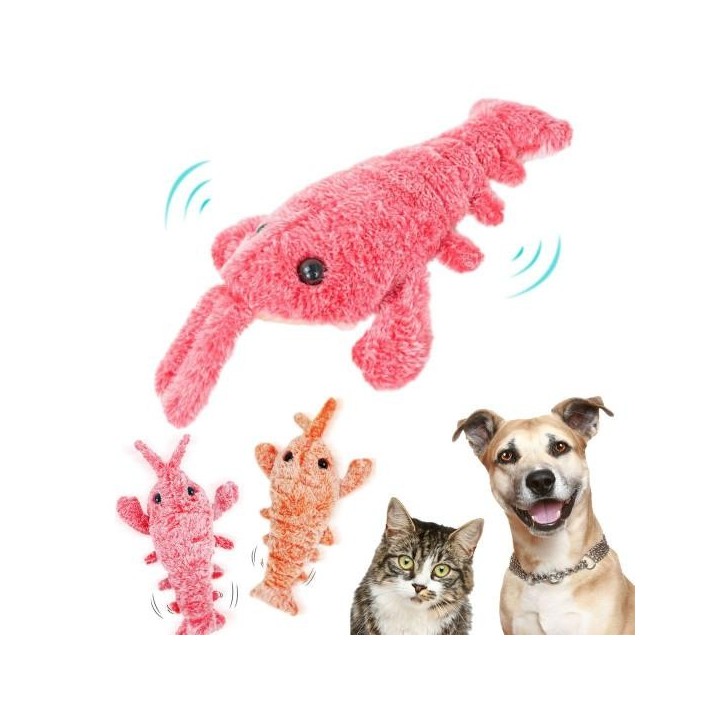 Interaktives Hundespielzeug mit Floppy-Hummer, wiederaufladbar über USB, Vibrationsmodi, Katzenspielzeug, elektrisch, realist