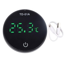 Aquarium Digital Thermometer Genaue LED Display Touchscreen USB Aufladbare Fisch Tank