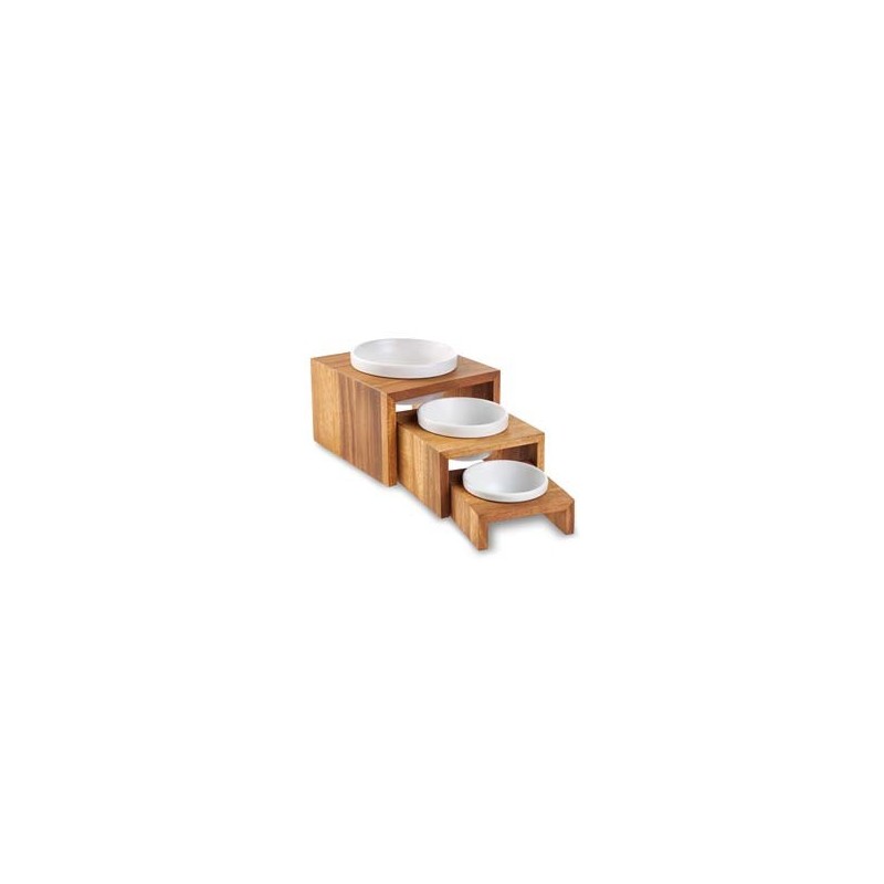 WOLTERS Einzelnapf-Futterbar Gohan teak, Gr. 0,2 l, Maße: ca. 14 x 14 cm