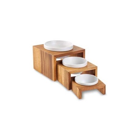 WOLTERS Einzelnapf-Futterbar Gohan teak, Gr. 0,2 l, Maße: ca. 14 x 14 cm
