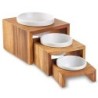 WOLTERS Einzelnapf-Futterbar Gohan teak, Gr. 0,2 l, Maße: ca. 14 x 14 cm