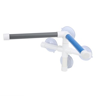 PVC Vogelbad Dusche Badestange Ständer mit Saugnapf für Papagei Ara