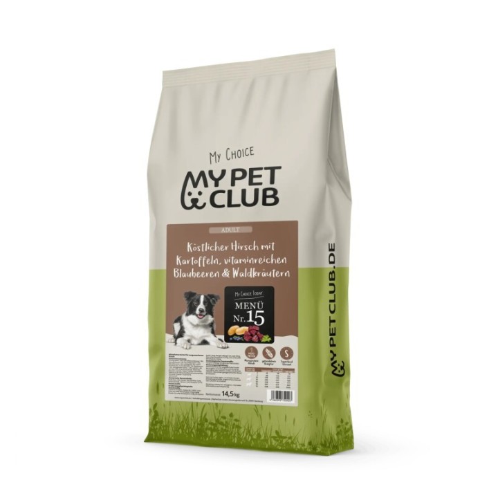 MyPetClub (8 kg) getreidefreies Wild Hundefutter hypoallergen & sensitiv