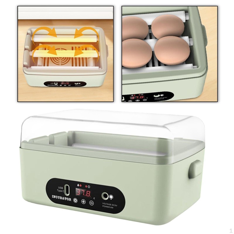 Fortschrittlicher Brutkasten für verschiedene Vogelarten 4 Egg Manual Turning