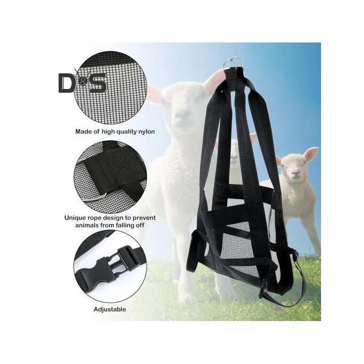 Wiegeschlinge, Hängende Gewichtswaage für Kälber, mit verstellbaren Riemen, Viehwiegegürtel für Kälber, Lämmer, Ziegen, Alpak