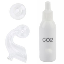 Glas Aquarium CO2 Anzeige Fisch Tanks Kohlendioxid Langzeit-Monitor mit Test Flüssigkeit Absaugung