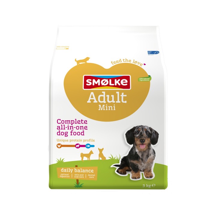 Smølke Hund Adult Mini Hundefutter - 3 kg