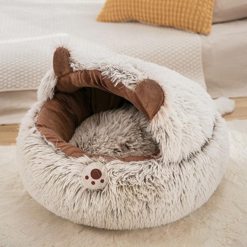 Haustierbett, superweich, waschbar, Plüsch, Zwinger, tiefer Schlaf, Katzenstreu, Matte, Haus, Sofa, Anzüge für Chihuahua-Katz