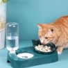 Katzennapf Doppelnapf Schützt die Halswirbelsäule Automatisches Trinkwasser Umkippsicherer Futternapf Hundenapf Reisnapf dunk