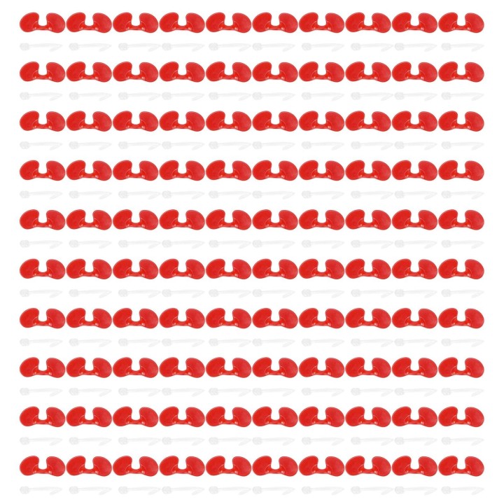 1000Set 6cm Huhn Scheuklappen mit Löchern Kunststoff Anti Picken Huhn Auge Brille Schutzbrille Zubehör
