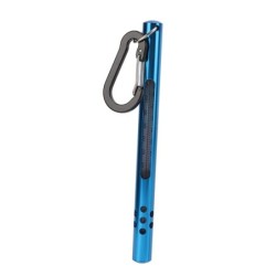 Wasserthermometer zum Fliegenfischen, Bachwassertemperatur-Messgeräte mit Karabiner, Blau