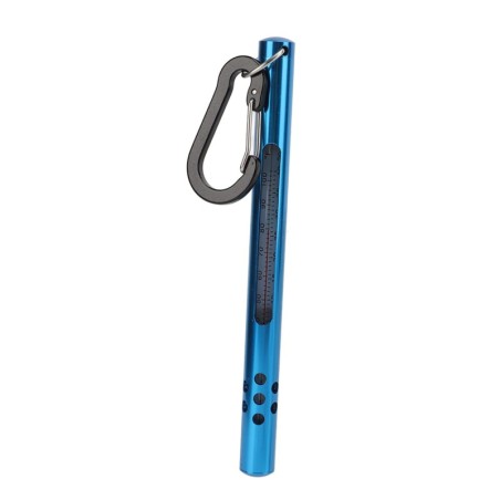Wasserthermometer zum Fliegenfischen, Bachwassertemperatur-Messgeräte mit Karabiner, Blau