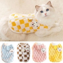 Winter warme haarlose Katzenkleidung, Jackenmantel für Katzen, Gotas, süßer Haustier-Cardigan mit Schnalle, Sphynx Kedi-Baumw