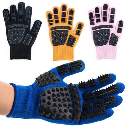 Haustier-Handschuh, Katzenpflege-Handschuh, Katzenhaar-Enthaarungsbürste, Handschuhe, Hundekamm für Katzen, Bad, saubere Mass