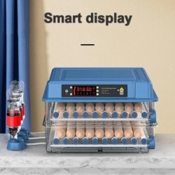 Automatischer Inkubator für Eier, Brutkasten, 110 V, 220 V, Netzstecker, Doppelkanal, Warmluftzirkulation, intelligente inter