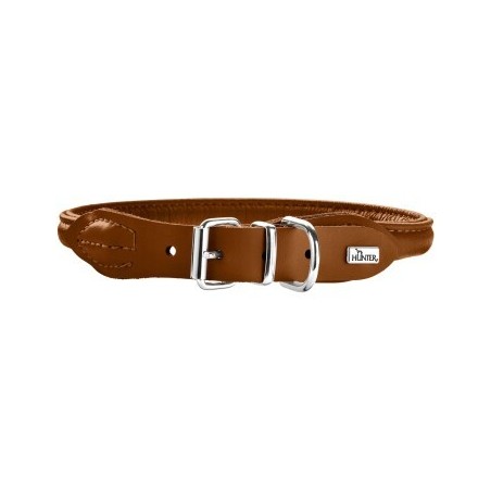 Hunter Halsband Round & Soft Elk cognac 55 cm