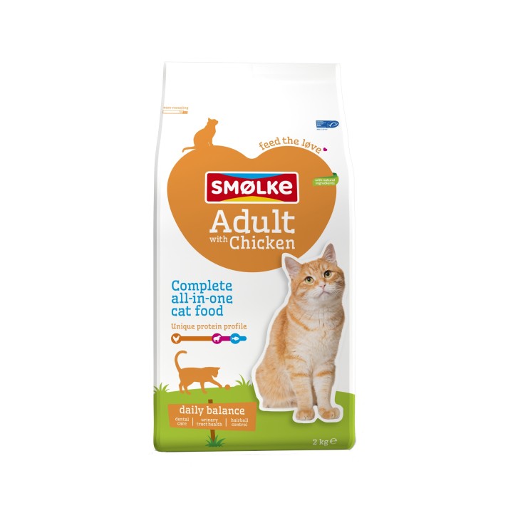 Smølke Adult Katzenfutter - Huhn & Reis - 4 kg