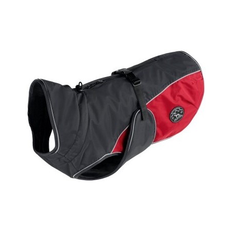 Hunter Hundemantel Uppsala Cozy anthrazit/ rot 55 cm