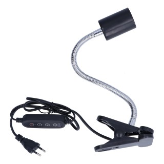 Reptilien-Wärmelampenhalter, Reptilien-Sonnenlampenhalterung mit Zeitfunktion, E27