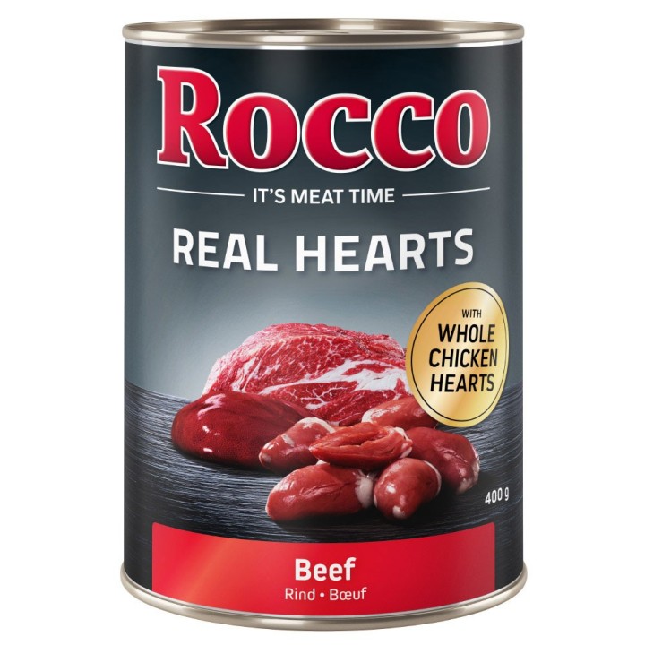 Rocco Real Hearts 6 x 400 g / 800 g - 6 x 400 g: Rind