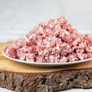 Lammmuskelfleisch, durchwachsen, gewolft 500 g Beutel