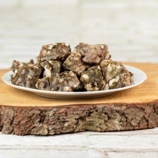 Lammpansen, grün, gewolft 500 g Beutel