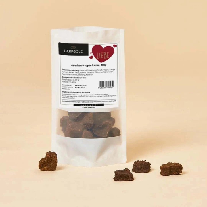 Herzchen-Happen Lamm, getrocknet