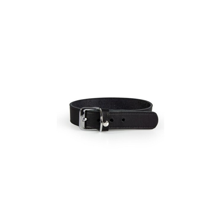 Das Lederband Halsband Weinheim schwarz 47 cm, 2.5 cm