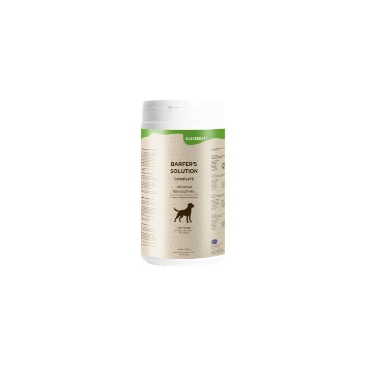 Lyra Pet Lecker.Pet Barfer's Solution Complete Universal Nährstoff Mix Pulver für Hunde 3x1 kg