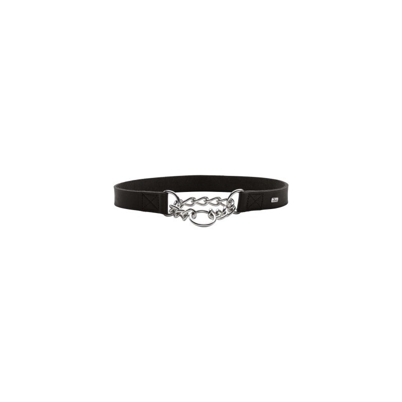 Hunter Halsung mit Kette Aalborg schwarz 40 cm