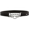 Hunter Halsung mit Kette Aalborg schwarz 40 cm