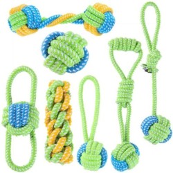 Hundespielzeug für große und kleine Hunde, interaktives Baumwollseil, Mini-Hundespielzeug, Ball für Hunde, Zubehör, Zahnbürst