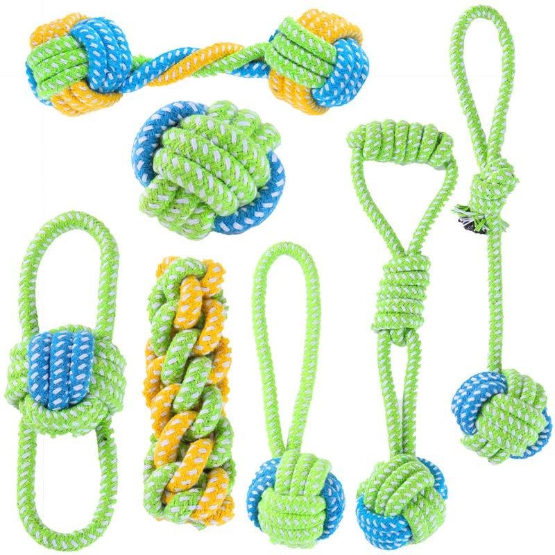 Hundespielzeug für große und kleine Hunde, interaktives Baumwollseil, Mini-Hundespielzeug, Ball für Hunde, Zubehör, Zahnbürst
