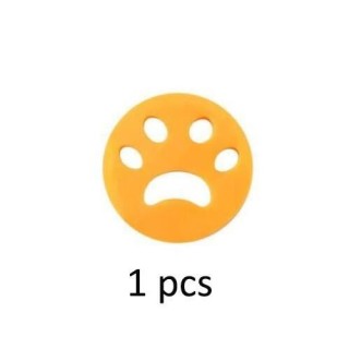 Bürste für Tierhaare, Wiederverwendbares Epiliergerät für Haustiere, Waschmaschine, Tierhaare, gelb, 1 Stück