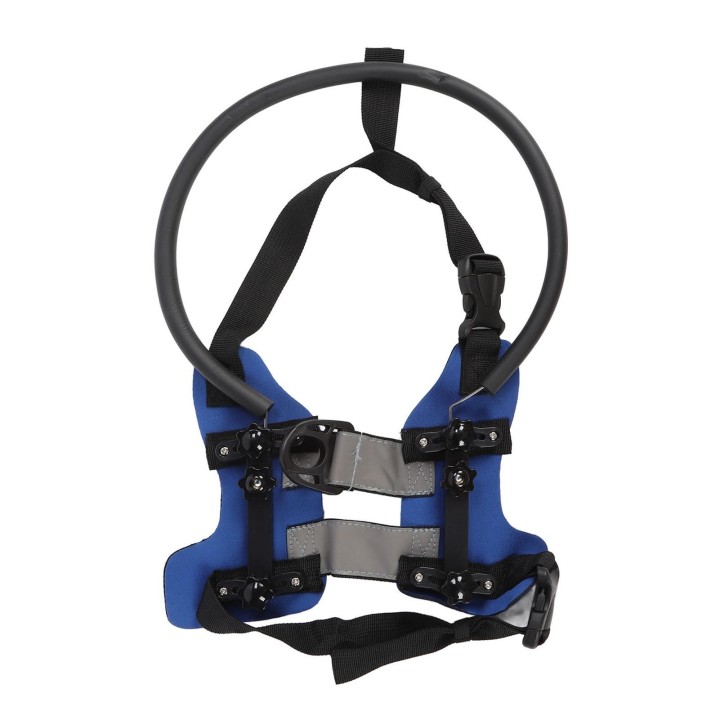 Ring Harness für Blinde Hund Pet Anti Kollision Ring Einstellbare Stoßstange Wachen Führung Gerät Einfach S blau