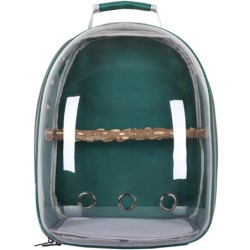 Haustier Papagei Träger Vogel Reisetasche Rucksack Raum Kapsel Transparent Rucksack Atmungsaktive Papagei dunkelgrüne
